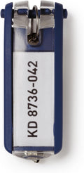 Key Tags, Dark Blue - 6 Pk