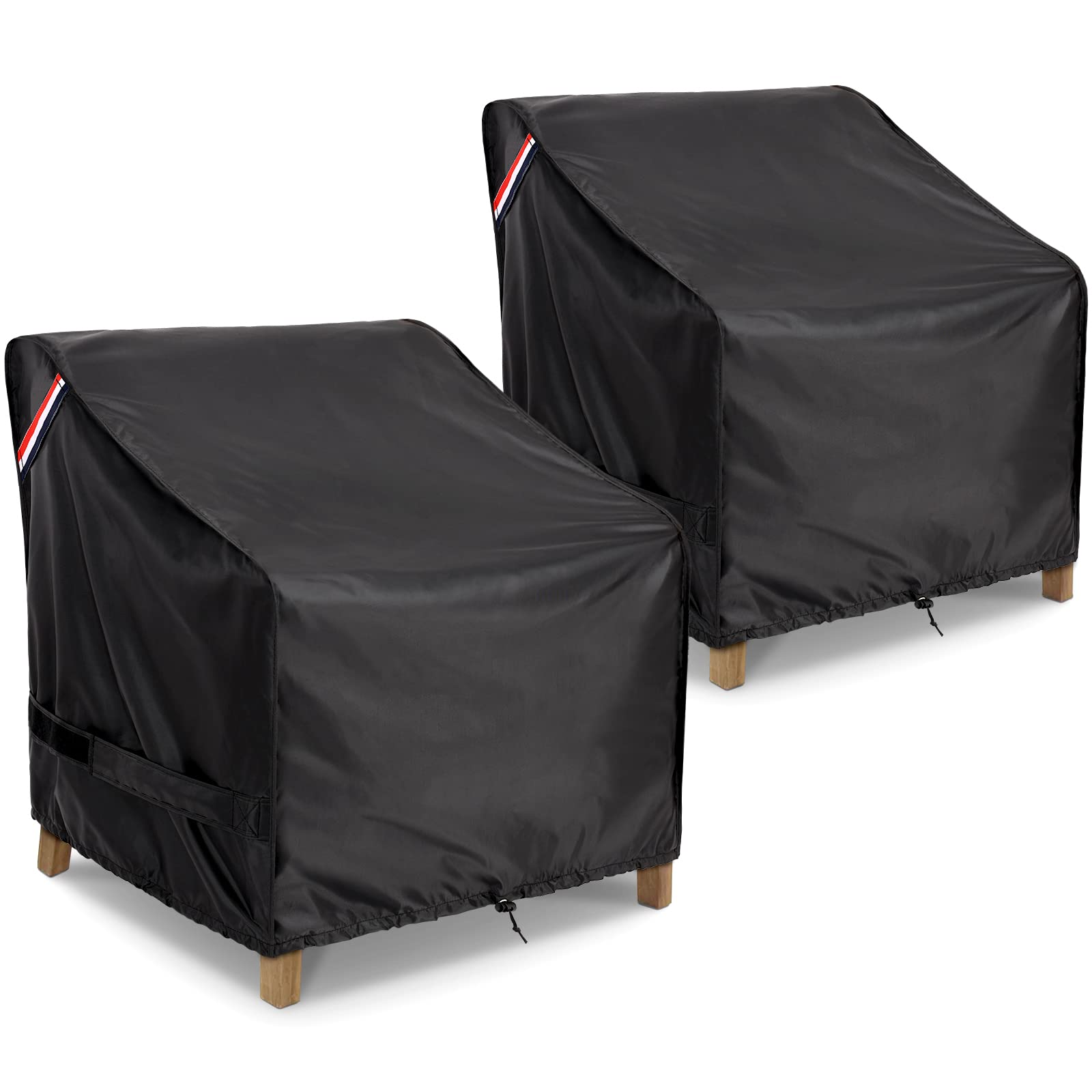 KylinLucky Patio Furniture Covers Waterproof for Chairs, Lawn Outdoor Chair Covers Fits up to 31.5 W x 33 D x36 H inches 2 Pack 
