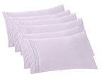 Elegant Comfort 6-Pack Solid Pillowcases 1500 Thread Count Egyptian Quality - Easy Care, Smooth Weave, Wrinkle And Stain Resistant, Easy Slip-On, 6-Piece Set, Standard/Queen Pillowcase, Lilac