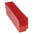 Quantum QSB203RD Store More Shelf Bin, 17-7/8 Length x 4-1/8 Width x 6 Height, Red, Pack of 20