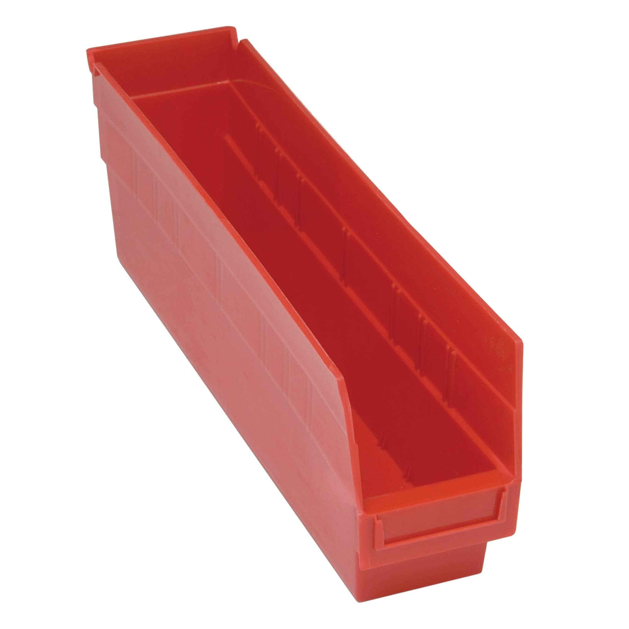 Quantum QSB203RD Store More Shelf Bin, 17-7/8 Length x 4-1/8 Width x 6 Height, Red, Pack of 20