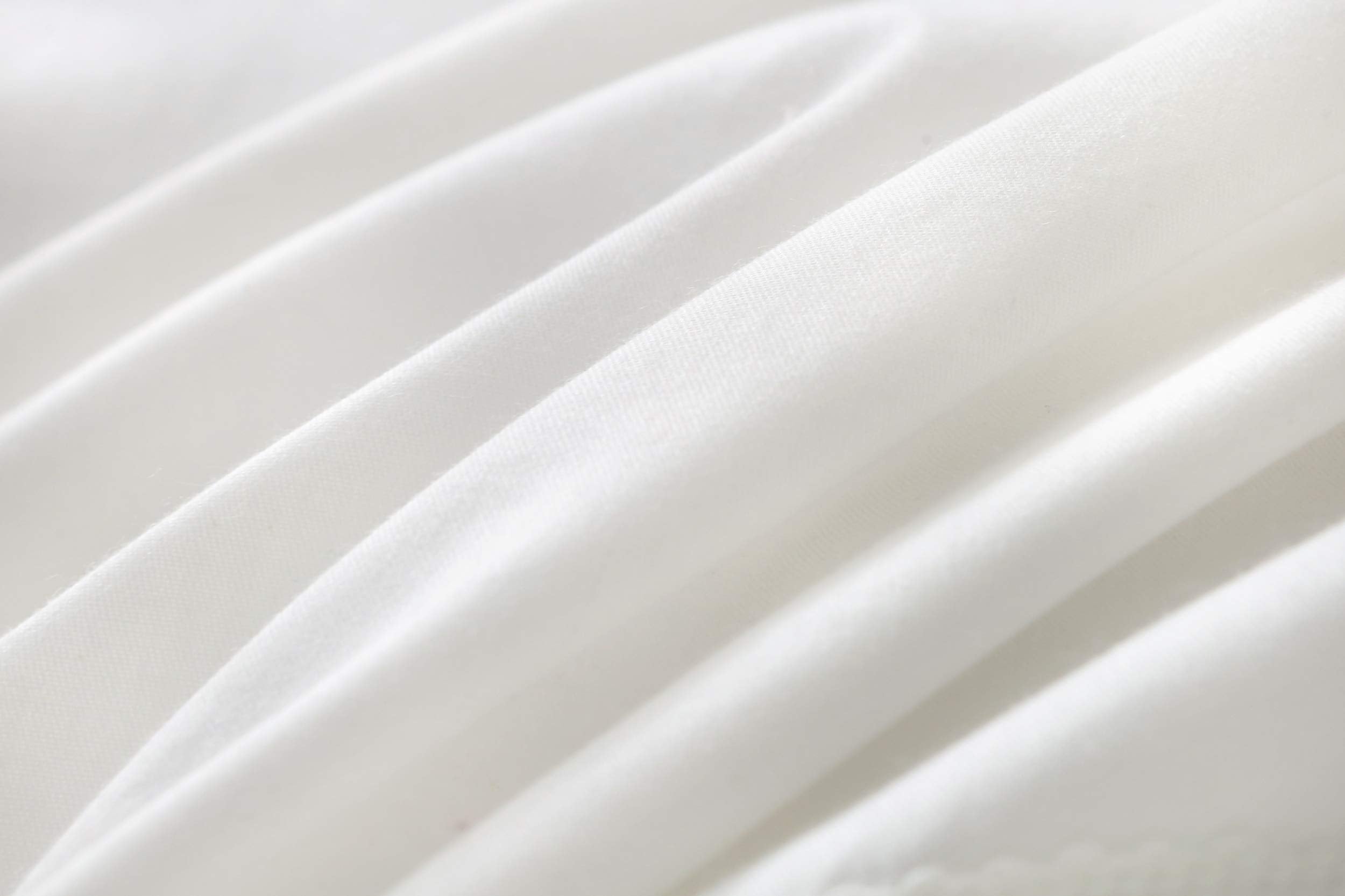 F.Y.Dreams Weighted Blanket Duvet Cover 60X80 Inches With 8 Ties,Zipper On Long Side/100% Cotton, Off-White/Just Duvet Cover