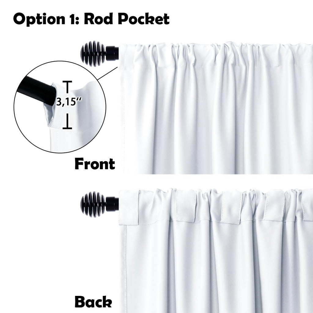 Dwcn Privacy Room Divider Curtain - Patio Sliding Door Curtains, Extra Wide Thermal Curtains With Back Tab & Rod Pocket For Livi