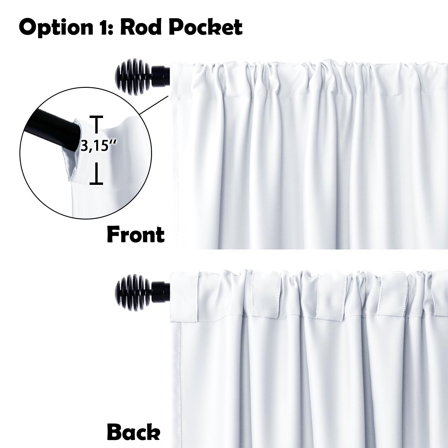 Dwcn Privacy Room Divider Curtain - Patio Sliding Door Curtains, Extra Wide Thermal Curtains With Back Tab & Rod Pocket For Livi