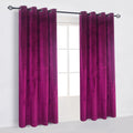 Cherry Home Super Soft Luxury Velvet Fushcia Room Darkening Light Blocking Drapes Curtain Panel Drapery 52 Inch Wide By 72 Inch