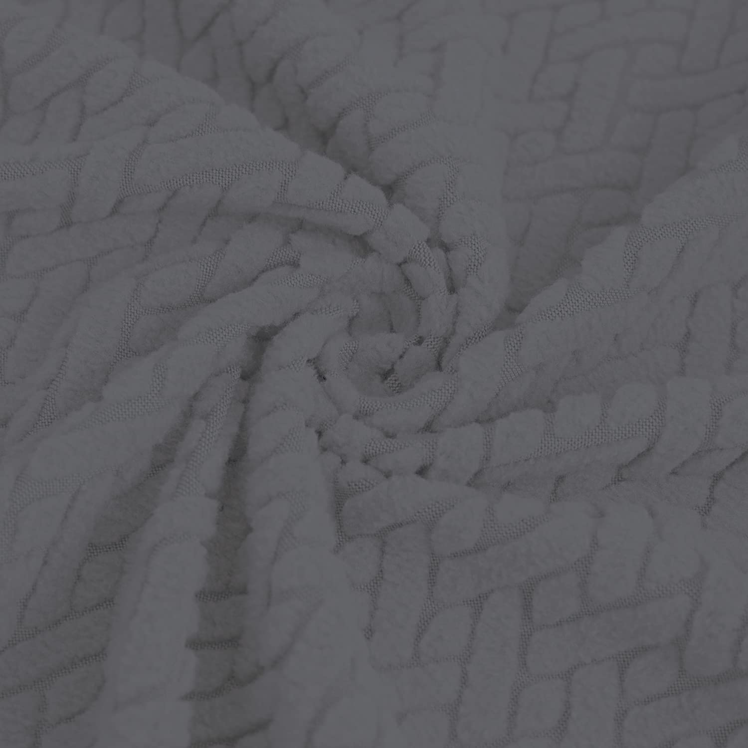 Easy-Going Stretch Jacquard Chair Couch Cover, 1-Piece Soft Sofa Cover, Sofa Slipcover With Anti-Slip Foams, Washable Furniture Protector For Kids, Pets ( Chair, Gray)