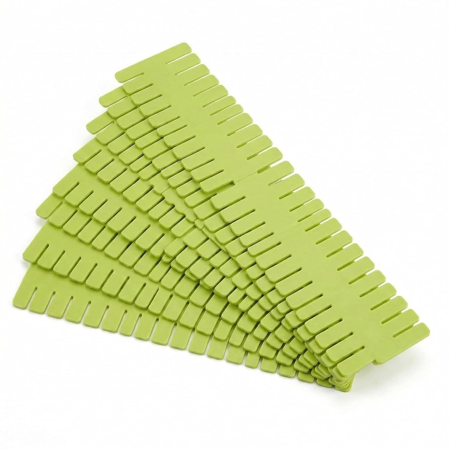 M A D Adjustable Drawer Divider, Set Of 6, Green