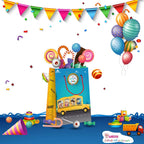 Larzn - Celebrate With An Impression Premium School Bus Party Bags, Party Favor Bags, New, Treat Bags, Gift Bags, Goody Bags, Pa
