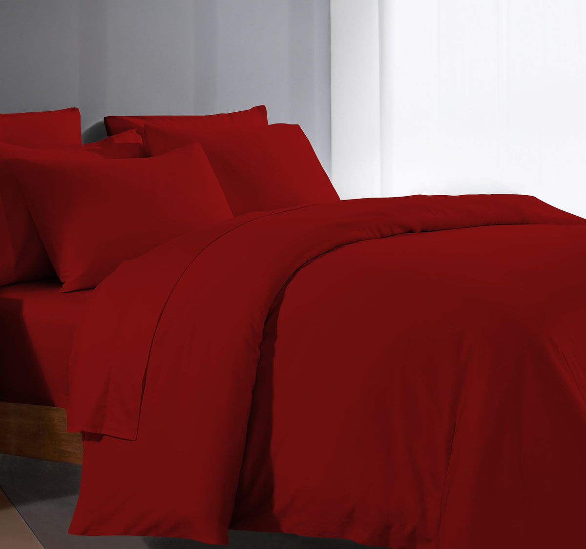 Bluemoon Homes Duvet Cover Queen Set 100% Egyptian Cotton 1000 Thread Count, Quilt Cover Full Size, Long Staple Silky Soft, Brea