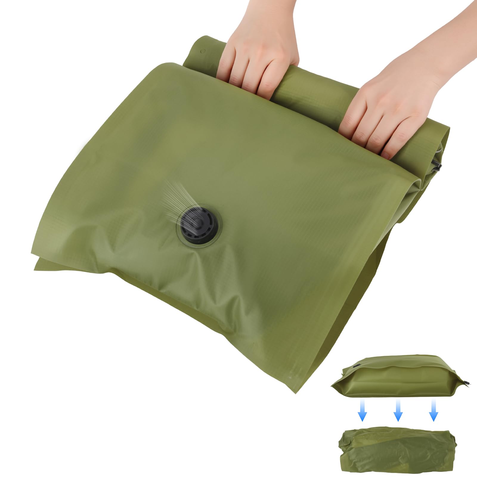 Reusable Fabric Vacuum Seal Bags for Clothing - Compression Travel Essentials with No Pump - Manual Exhaust,Tear-Resistant Oxfor