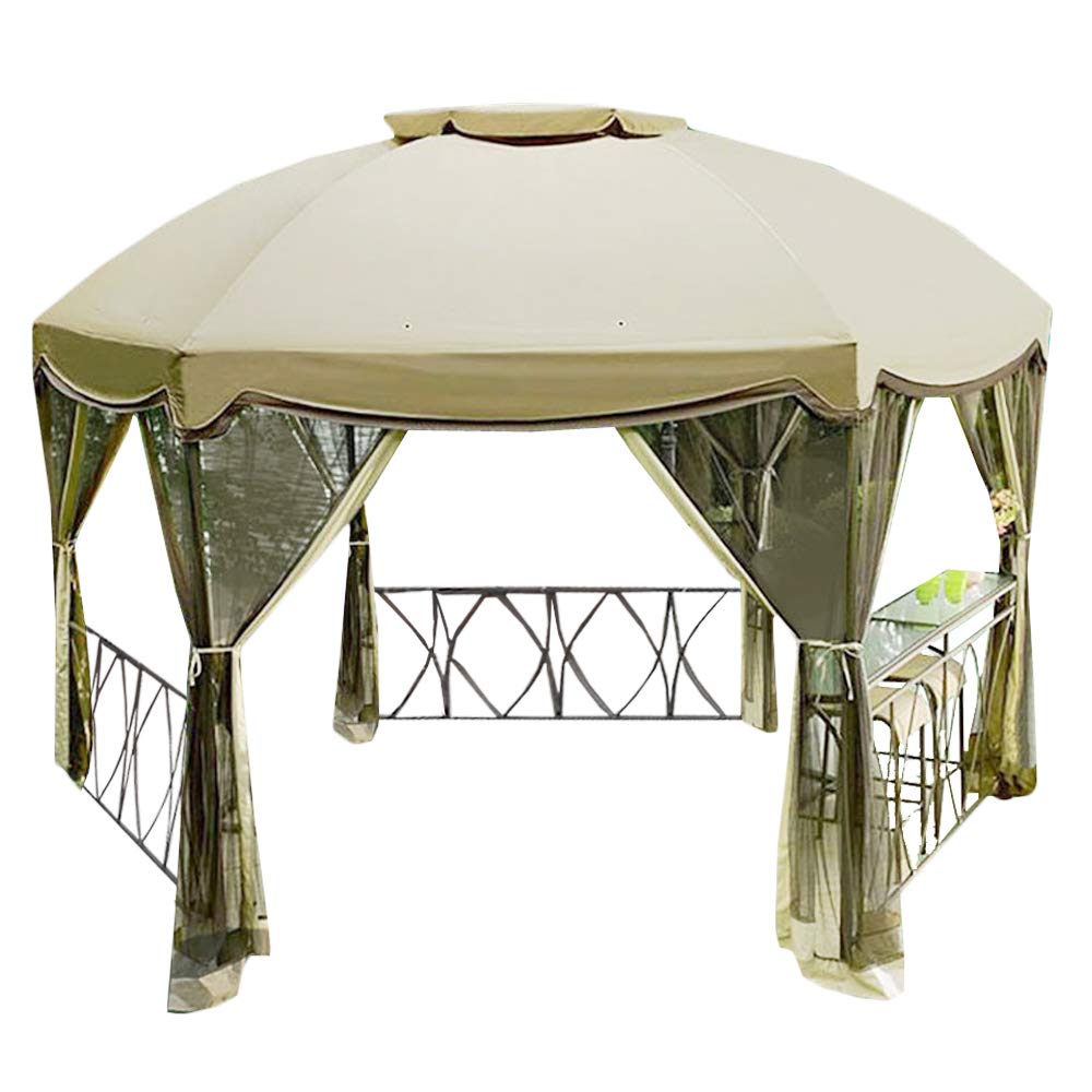 Grandview Hexagon Gazebo Replacement Canopy Top Cover - Riplock 350