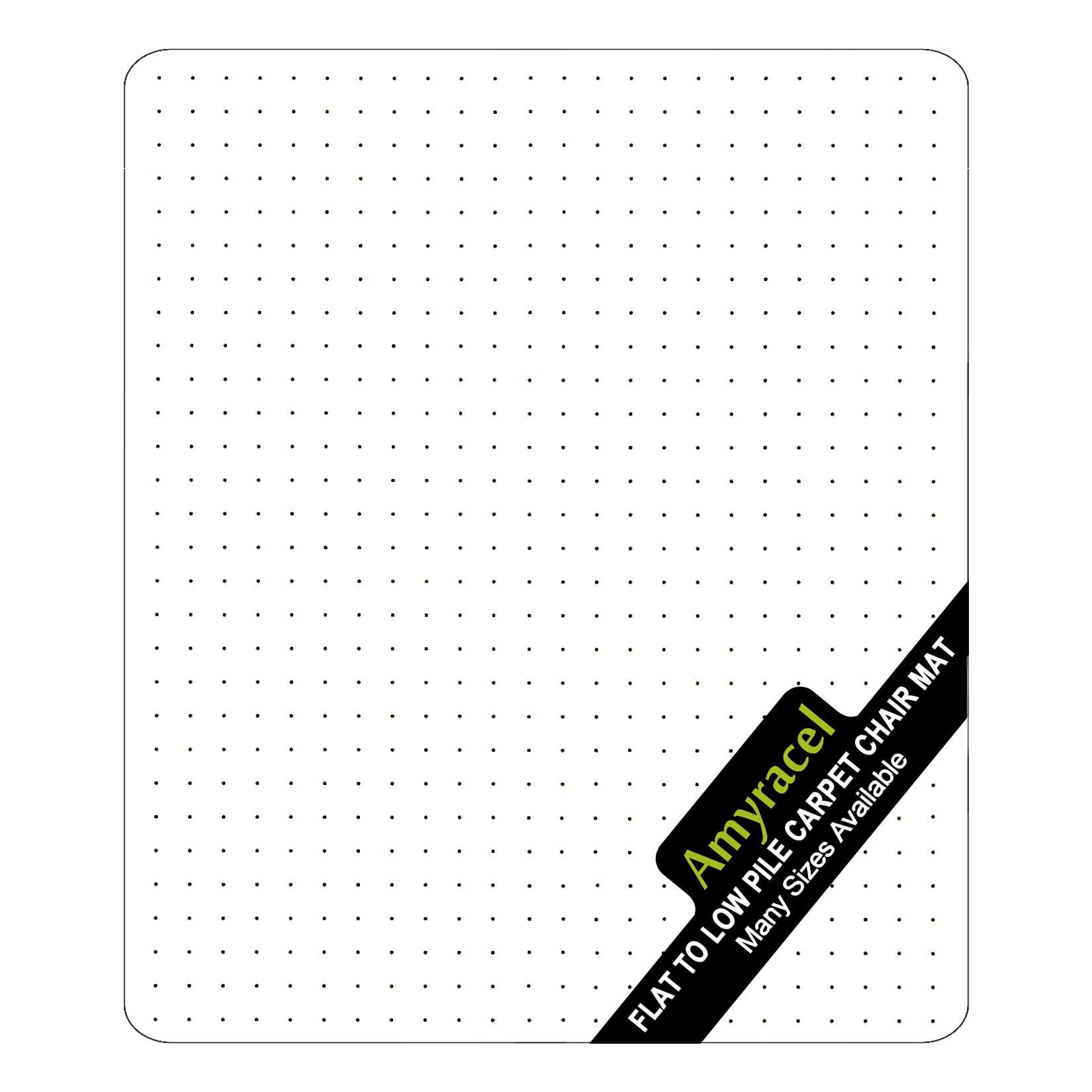 Amyracel Large Chair Mat For Low Pile Carpet, 53' X 45' Thick Computer Desk Office Floor Mat For Carpeted Floors, Easy Glide R