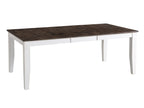 Intercon Kona 42 x 60-78", Grey Standard Dining Tables, Gray & White