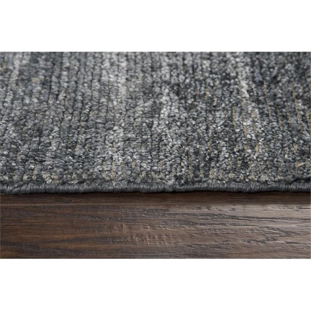Rizzy Home Alora Decor Demure 5' X 8' Solid Denim/Blue Hand-Loomed Area Rug