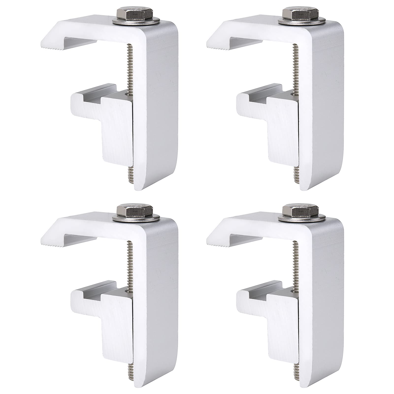 Aa-Racks P-Ac-04N Utility Track System Mounting Clamp For Toyota Tacoma/Tundra Truck Cap/Camper Shell, Set Of 4 - Silver