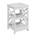 Convenience Concepts Titan End/Side/Nesting Tables, White