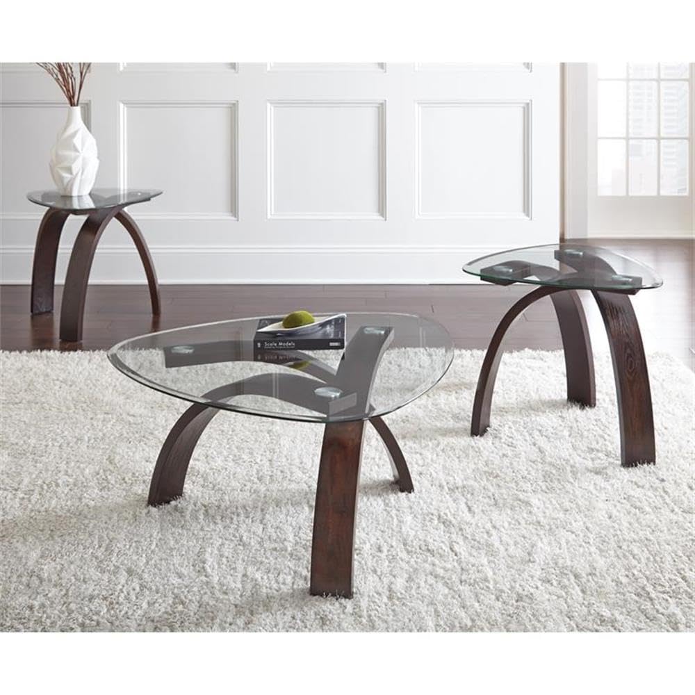 Steve Silver Pitman 3-Piece Occasional Set with Merlot Cherry Finish IM35003PK