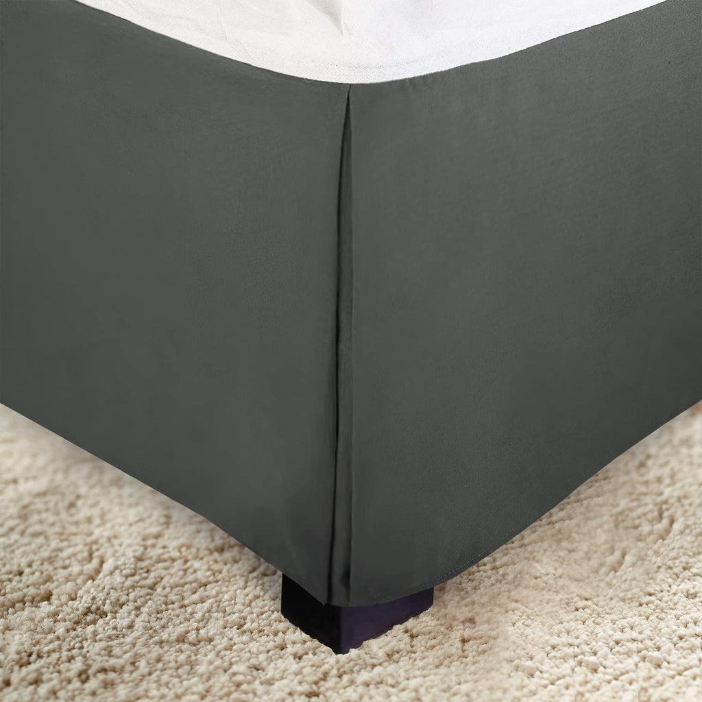 Elegant Comfort 1-Piece Solid Bed Skirt, 1500 Premium Hotel Quality Microfiber, Minimalist Design With A Modern Look- Easy Care,