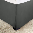 Elegant Comfort 1-Piece Solid Bed Skirt, 1500 Premium Hotel Quality Microfiber, Minimalist Design With A Modern Look- Easy Care,