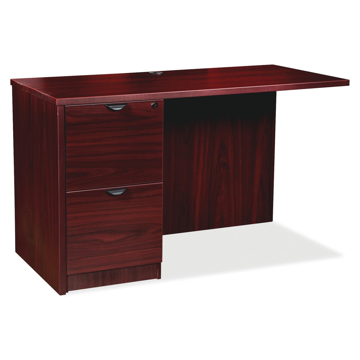 Lorell Prominence 2.0 Mahogany Laminate Left Return