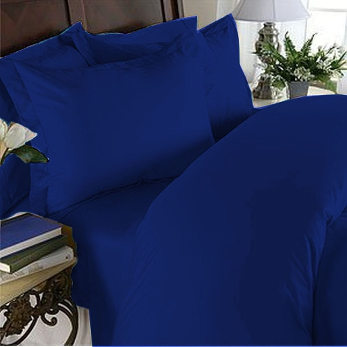 Elegant Comfort 3 Piece Luxury Ultra Soft 1500 Premium Hotel Quality Microfiber Coziest Duvet Cover Set, Full/Queen, Bahama Roya