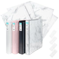 Yoobi 1 Inch Marble Binder & 8-Tab Marble Binder Divider Set - 4-Pack Of 3-Ring Binder With 2 Pockets, 4-Pack Of Binder Organize