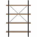 Lorell Soho Bookcase, 57.5" X 39.4" X 11.8"