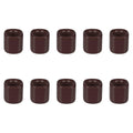 Mega Candles 10 pcs Brown 1/2 Inch Diameter Ceramic Chime Ritual Spell Candle Holders, Great for Casting Chimes, Meditation, Rit