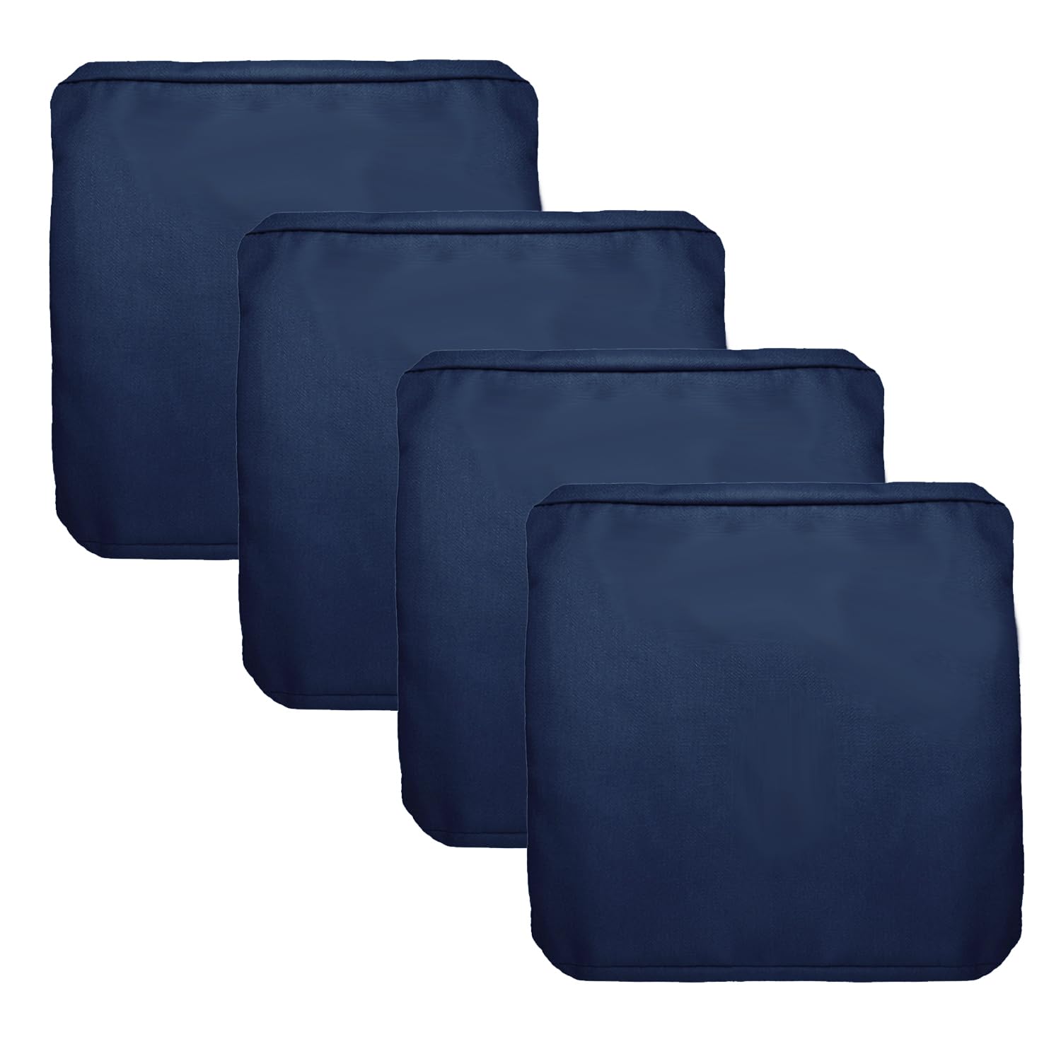 Flymei Patio Cushion Covers 21X19X3 Waterproof Outdoor Cushion Cover Replacement 4Packs Outdoor Seat Cushion Slipcover For Outdo