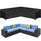 Oslimea Patio V-Shaped Sectional Sofa Cover 85' X 85' Waterproof Outdoor Sectional Furniture Cover Patio Furniture Cover Garden Couch Protector, Lawn Patio Furniture Cover For Deck, Lawn And Backyard