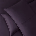 Nestl Twin Duvet Cover Set - Soft Double Brushed Purple Duvet Cover Twin/Twin Xl, 2 Piece, With Button Closure, 1 Duvet Cover 68