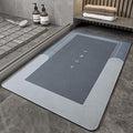 Divik Square Bathroom Rugs and Mats Shower Mat Non Slip Washable Microfiber Rug Super Absorbent Water Soft Rugs Mat for Bathroom