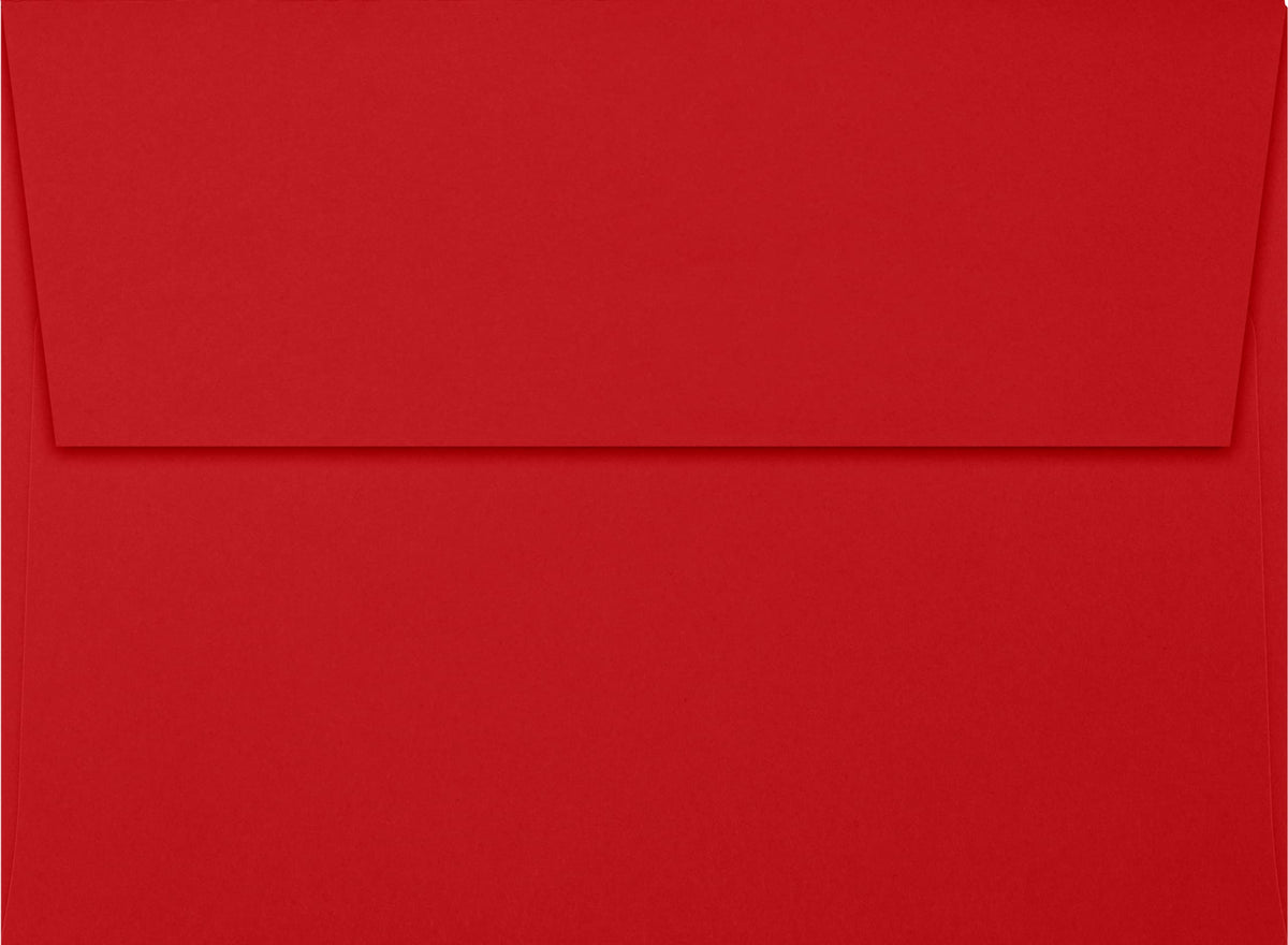Luxpaper A7 Invitation Envelopes | 5 1/4' X 7 1/4' | Holiday Red | 60Lb. Text | 250 Qty