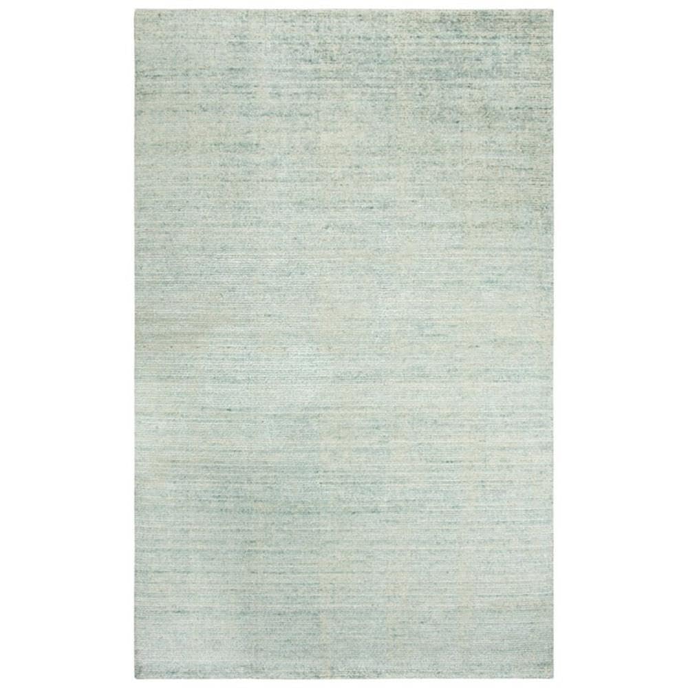 Rizzy Home Alora Decor Demure 5' X 8' Solid Aqua/Aqua Hand-Loomed Area Rug