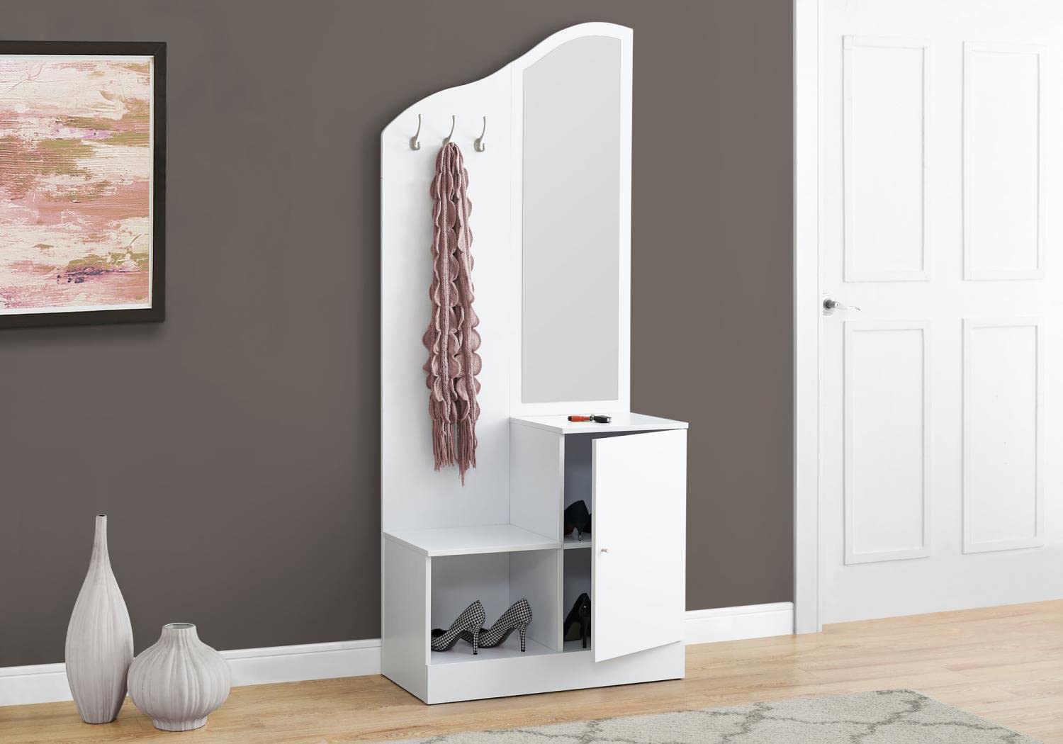 Monarch Specialties HALL TREE One Size WHITE