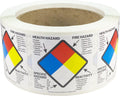 Right To Know Labels Health Fire Reactivity Specific Hazard 2 X 2 Inch Square 500 Adhesive Stickers