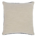 Kosas Home Marcie 22X22 Knit Belgian Flax Linen Fabric Throw Pillow In Black