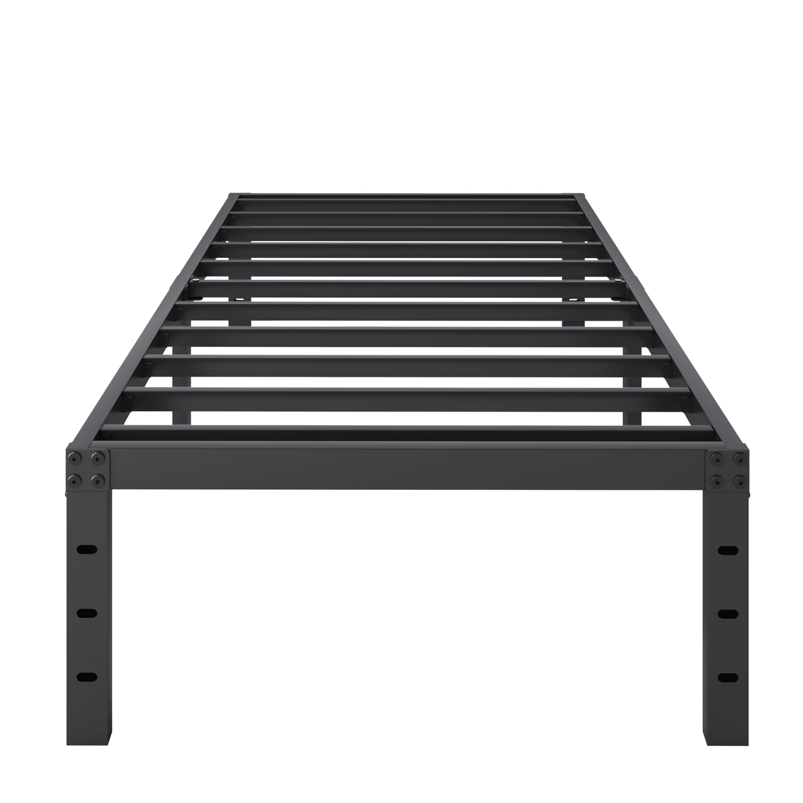 Shland Bed Frame Twin, 18 Inch Metal Twin Platform Bed Frame No Box Spring Needed, Mattress Foundation, Storage Space, No Noise,