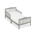 Dream On Me Classic Design Toddler Bed In Cool Grey, Greenguard Gold And JPMA Certified, Low To Floor Design, Two Side Safety ra