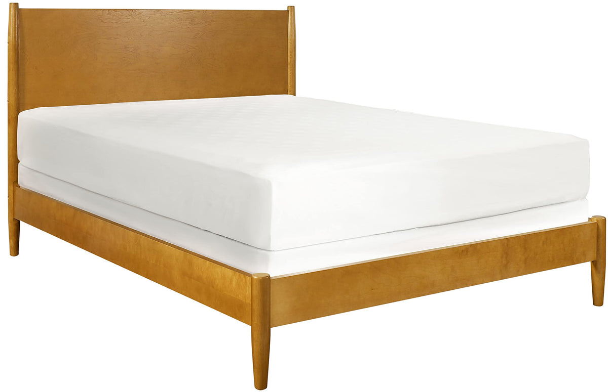 Crosley Furniture Landon Wood Bed Set, Acorn, Queen