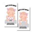 Craftmind Whats in My Diaper Baby Shower Scratch Off Game | 24 Cards  2 Winner | Baby Shower Games | Dirty Diaper Game (Girl E