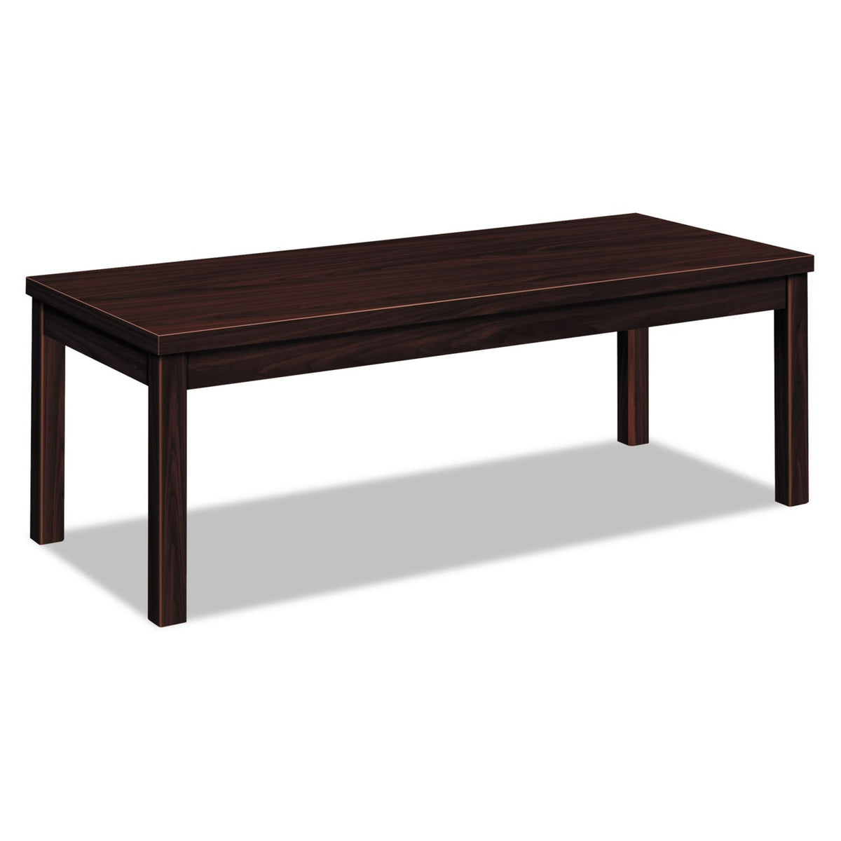 Hon 80191Nn Laminate Occasional Table, Rectangular, 48W X 20D X 16H, Mahogany