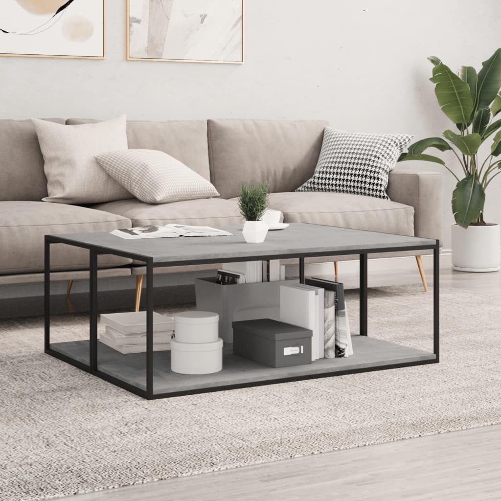 vidaXL Engineered Wood Bookshelf Boards, Set of 4, Concrete Gray, 39.4&quot;x15.7&quot;x0.6&quot;, Easy-to-Clean and Install, Perfect for DIY, Replacement, or Extending Shelves