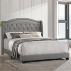 Intercon Rhyan UPH Bed Platform, Queen (U.S. Standard), Gray
