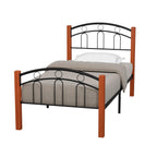 Woodpeckers Furniture And Mattress Hercules Bed Frame with Solid Wood (Twin)