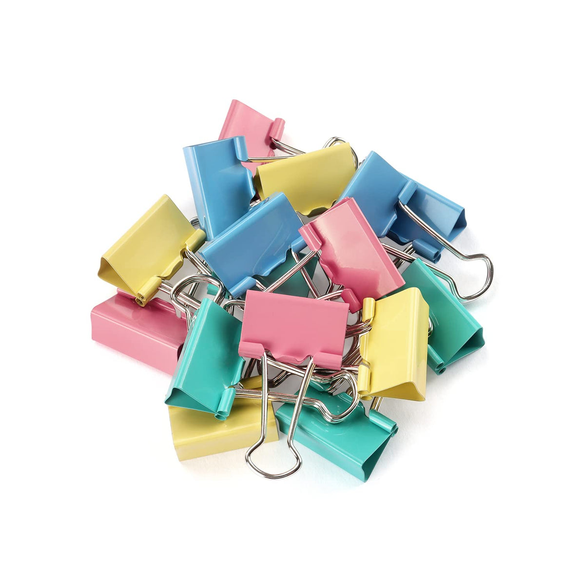 Zztx Binder Clips Small Size Paper Clamps Clips Assorted Color, 1.0 In ...