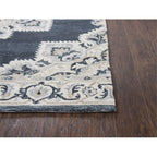 Rizzy Home Alora Decor Cascade 5' X 8' Dk Blue/Natural/Gray/Tan Hand-Tufted Area Rug