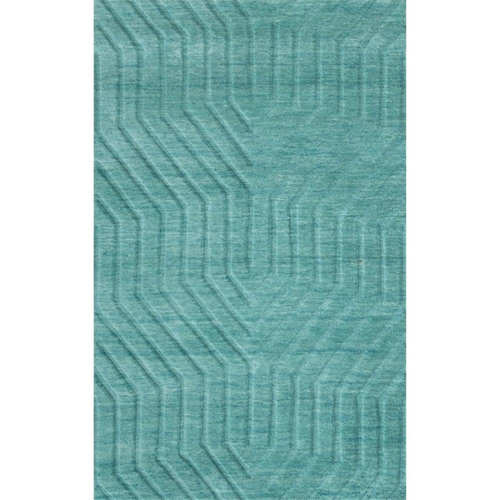 Rizzy Home | Tc8577 | Technique Collection | Wool Area Rug | 3' X 5' | Blue/Dark Teal Solid