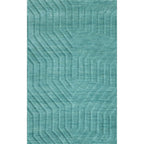 Rizzy Home | Tc8577 | Technique Collection | Wool Area Rug | 3' X 5' | Blue/Dark Teal Solid