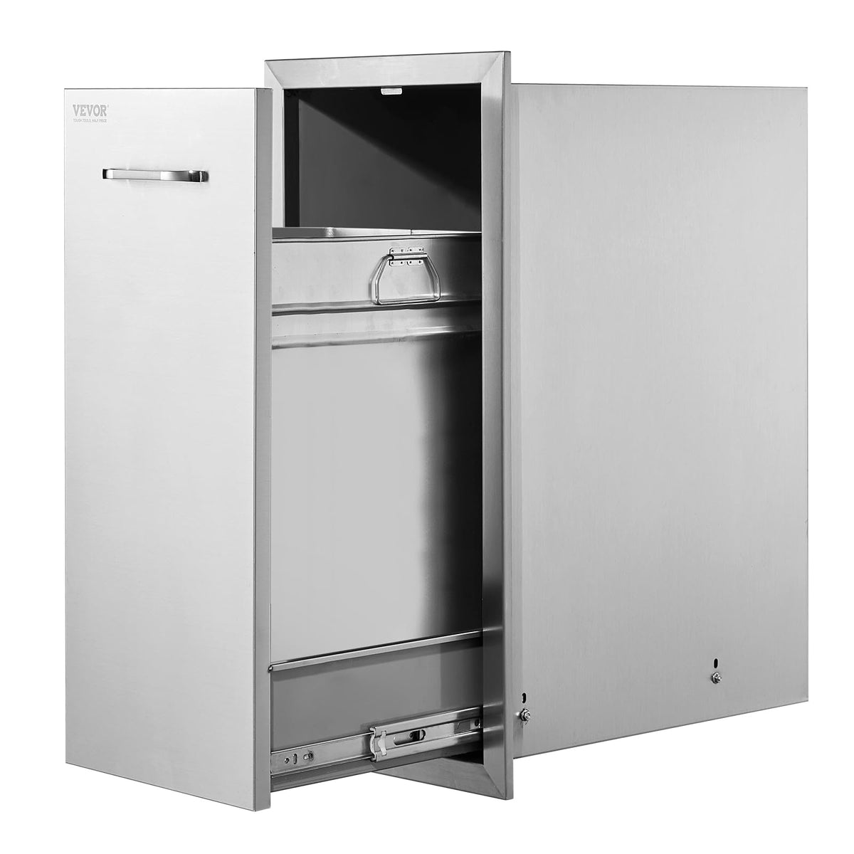 Vevor Outdoor Kitchen Trash Drawer 19.7'W X 29'H X 15.7'D Inch Outdoor Kitchen Drawers Stainless Steel For Outdoor Bbq Island